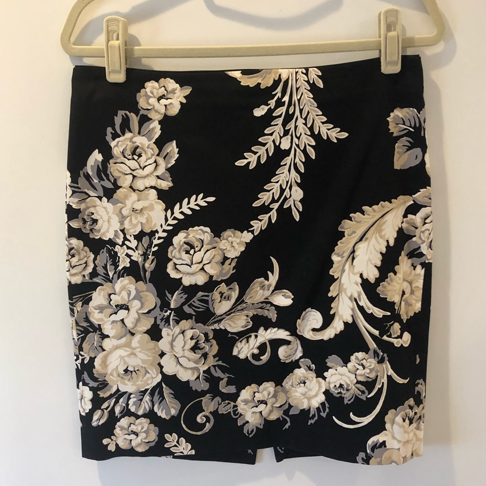 WHBM Floral Skirt